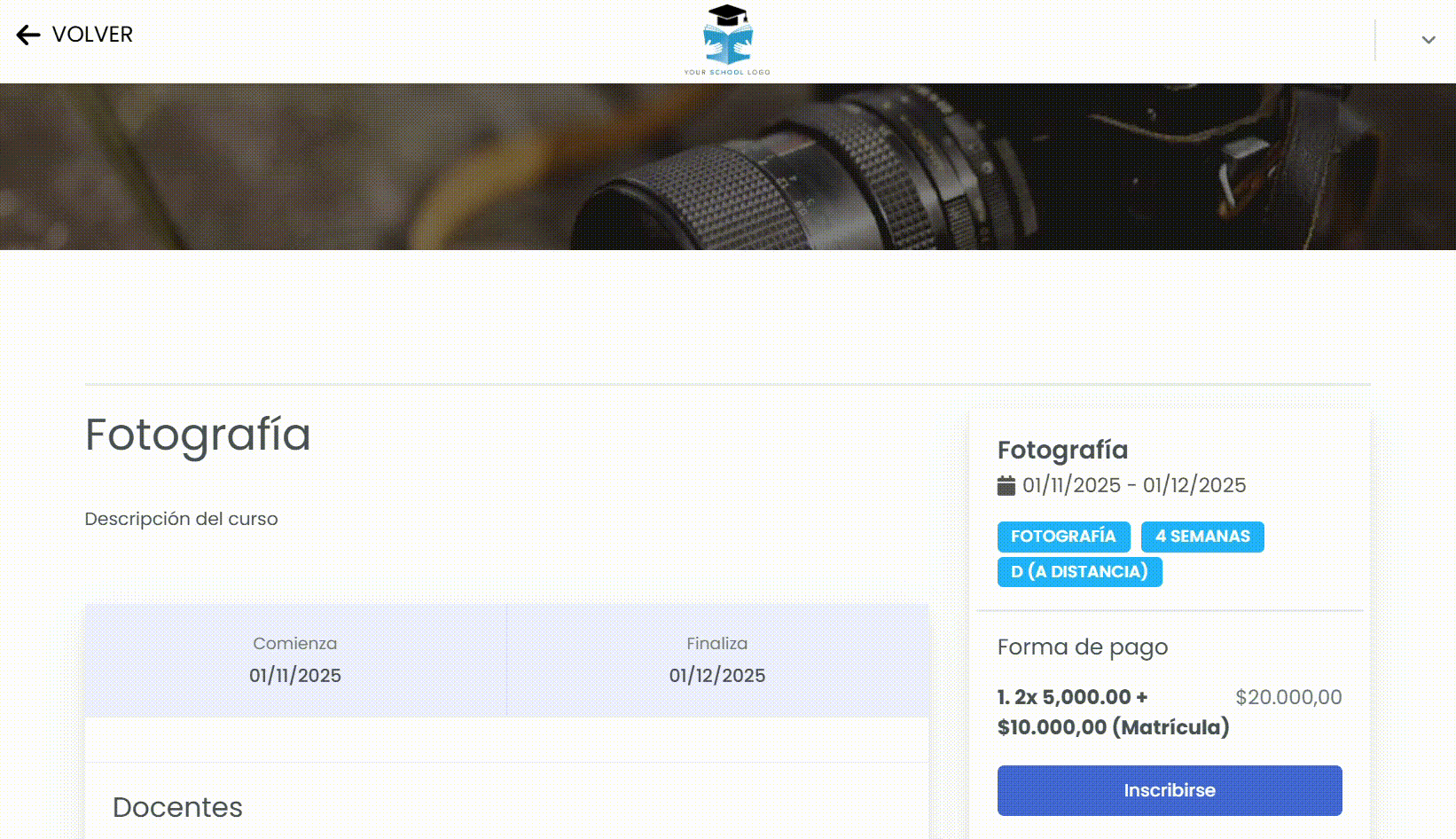 Consultá la información del curso