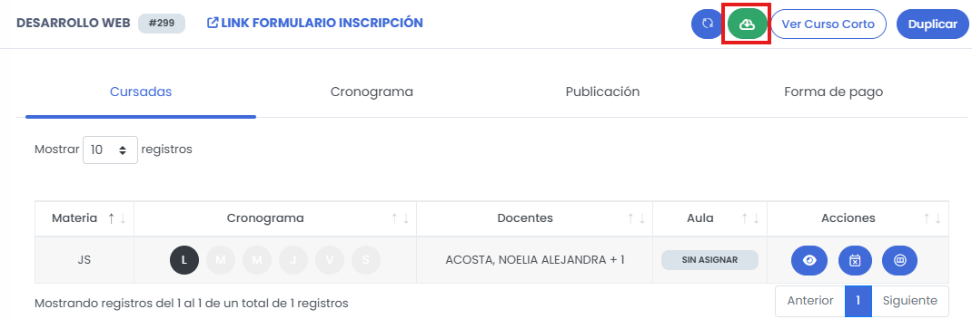 Accedé a la importación