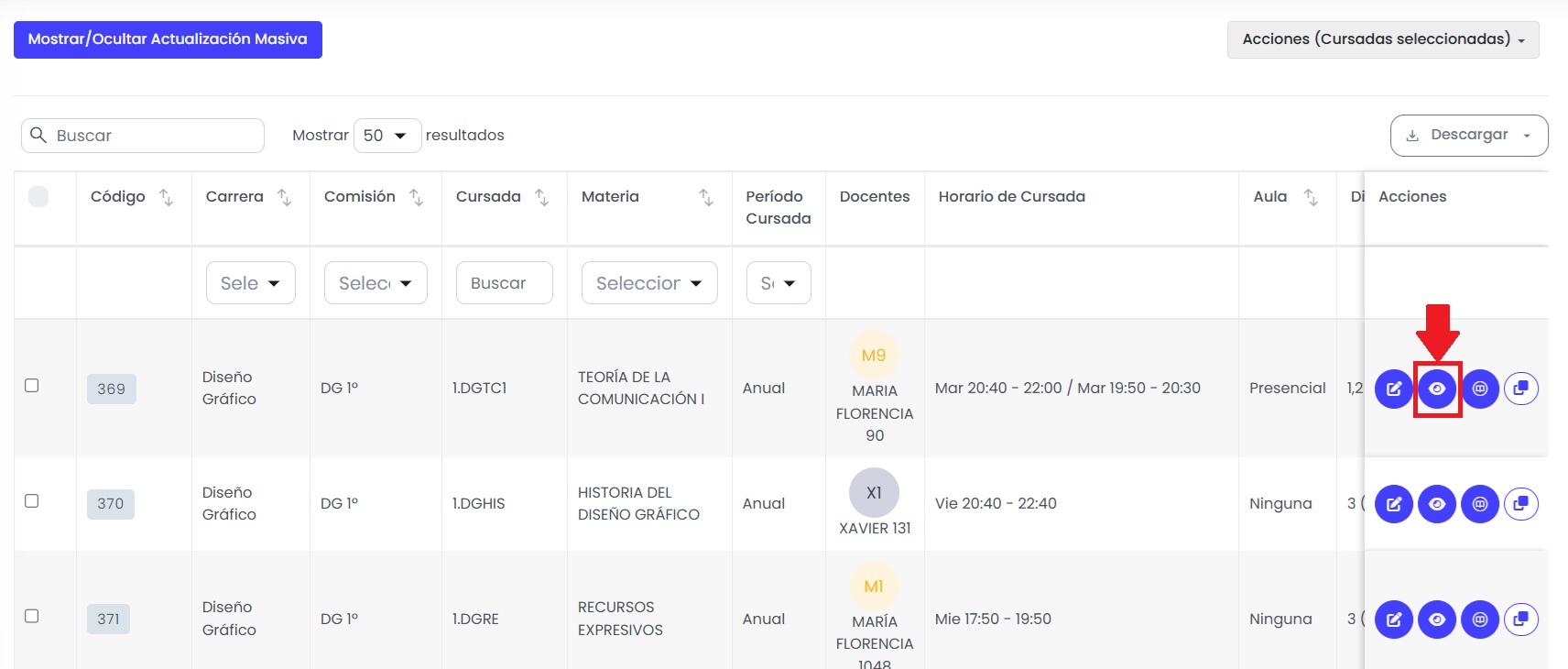 ¿Cómo gestionar cursadas en Quinttos? — Ver detalle de la cursada