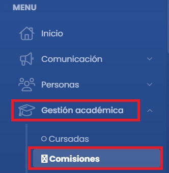 ¿Cómo gestionar comisiones en Quinttos? — Acceder a la sección de cursos