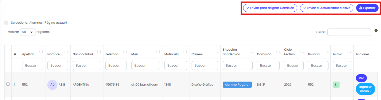 ¿Cómo gestionar alumnos en Quinttos? — Gestionar información individual o masiva