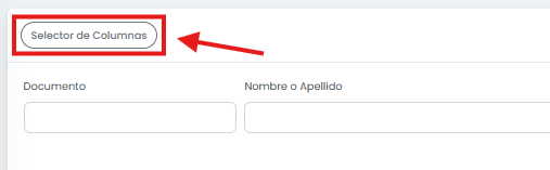 ¿Cómo buscar alumnos en el listado? — Configurar las columnas visibles
