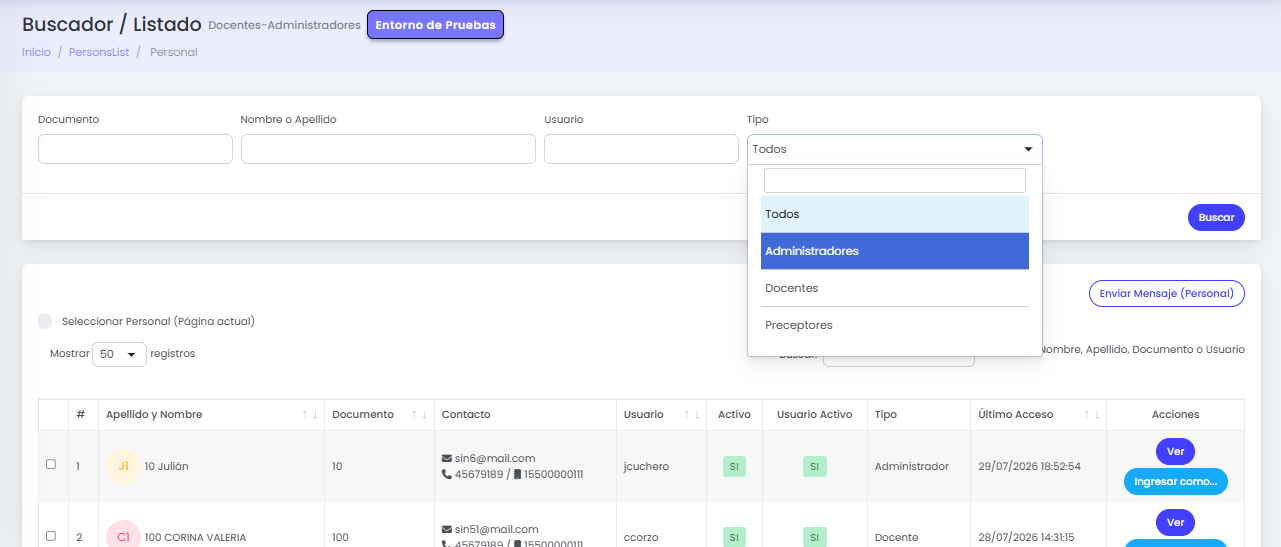 ¿Cómo gestionar usuarios y permisos en Quinttos? — Buscar usuarios