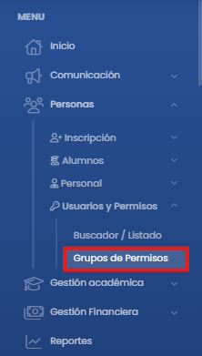 ¿Cómo crear y configurar un grupo de permisos? — Acceder a grupos de permisos
