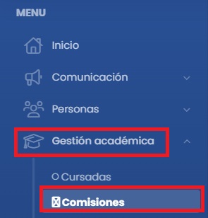 ¿Cómo agregar estudiantes a una comisión/curso? — Accedé a la comisión/curso