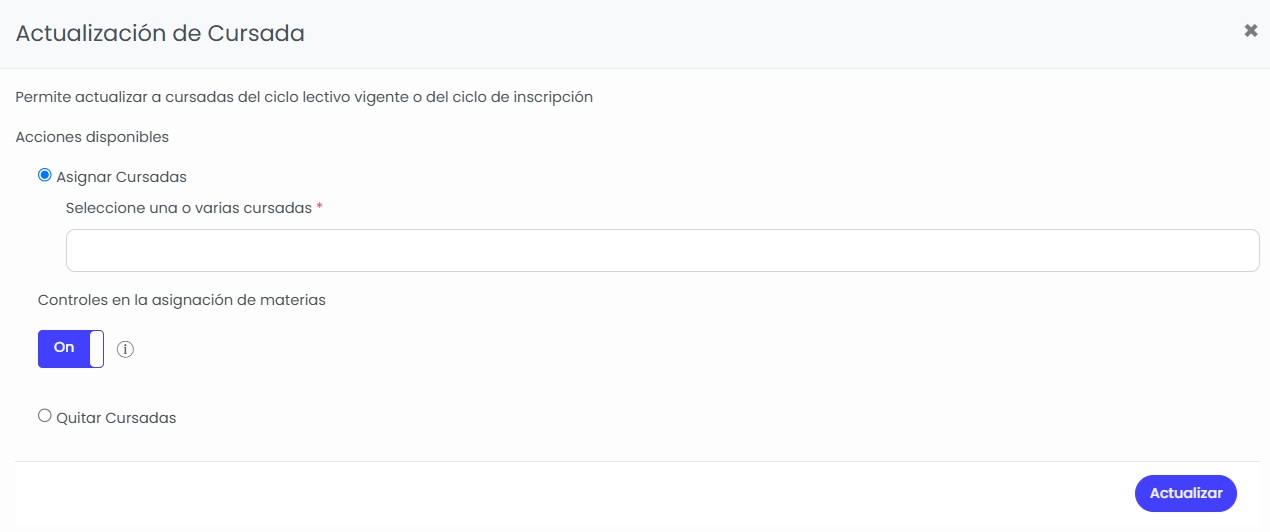 ¿Cómo agregar estudiantes a comisiones/cursos de forma masiva? — Actualizar cursadas