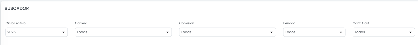 ¿Cómo gestionar evaluaciones desde el listado? — Aplicar filtros