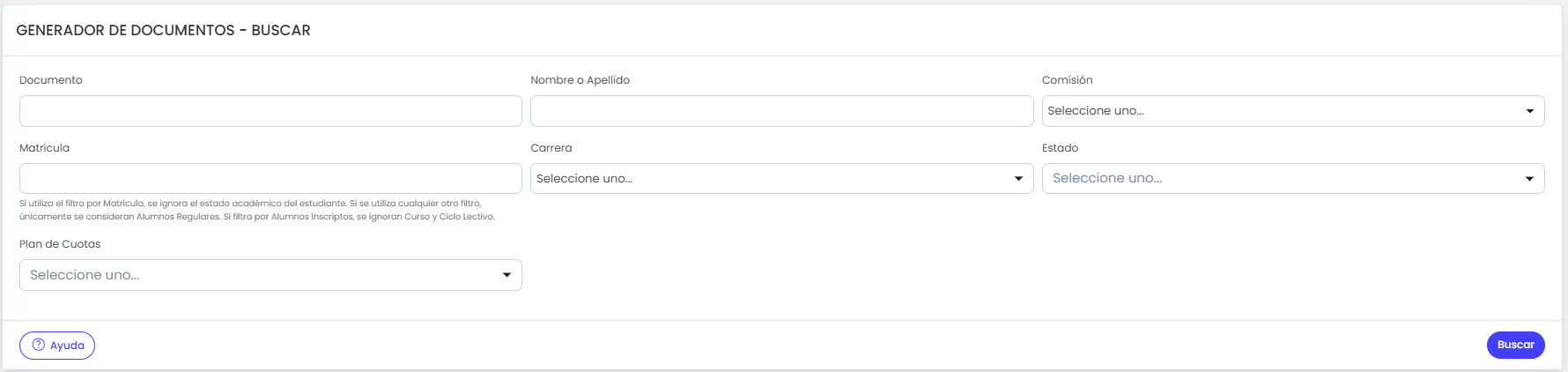 ¿Cómo generar documentos adicionales? — Buscá a los estudiantes