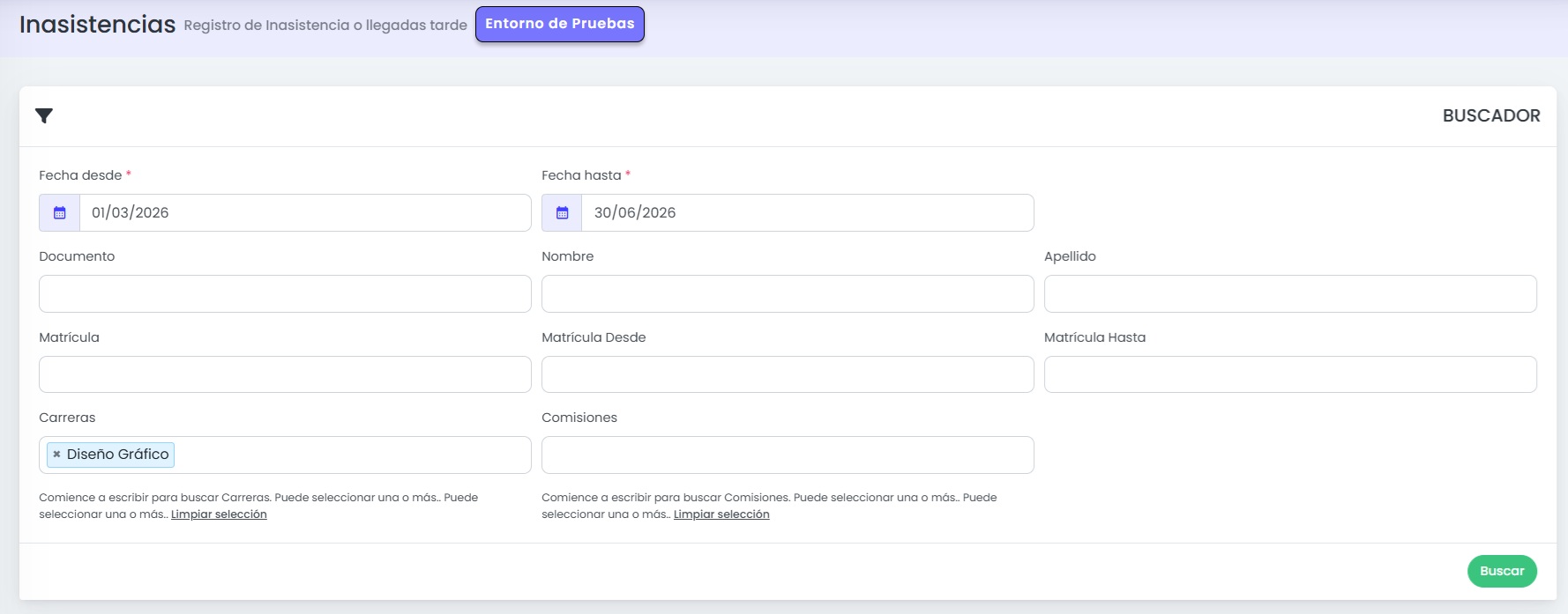 ¿Cómo consultar asistencia por fecha? — Configurar los filtros