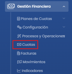 ¿Cómo editar una cuota o matrícula? — Ingresá a las cuotas del estudiante