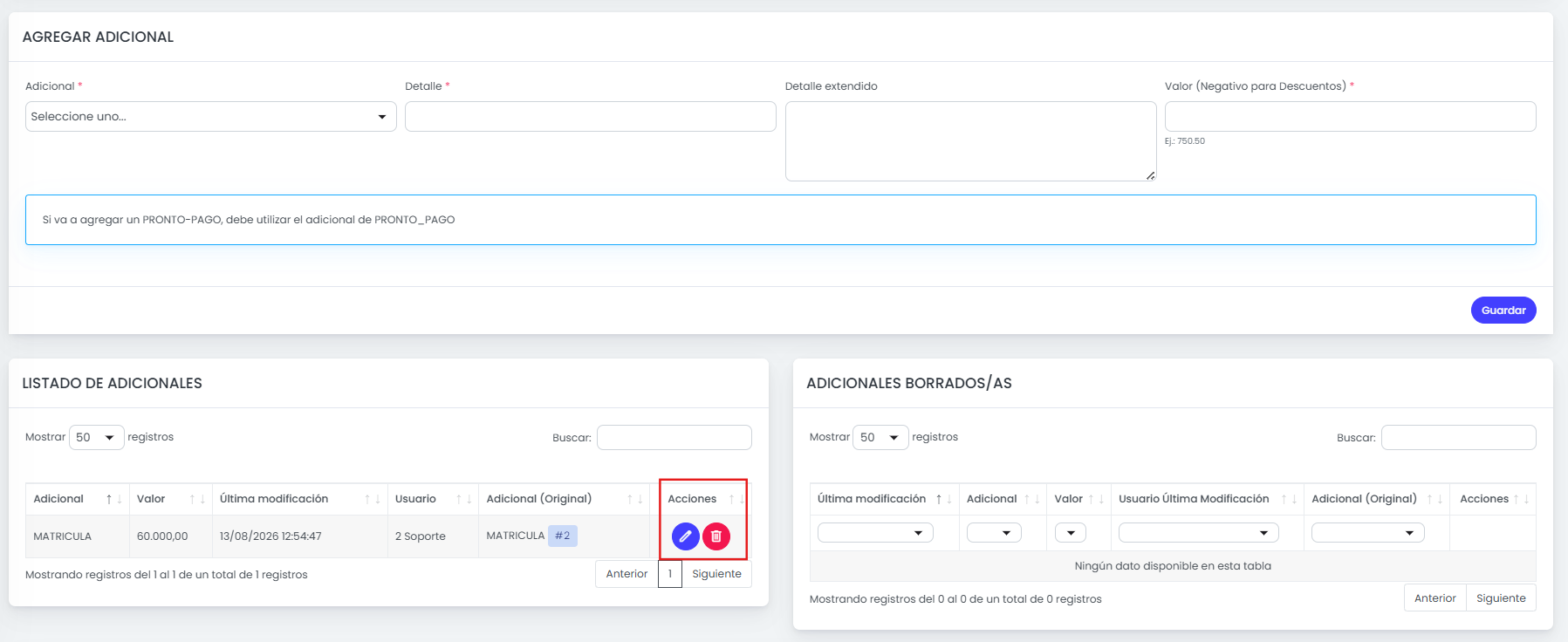 ¿Cómo editar una cuota o matrícula? — Administrá los conceptos