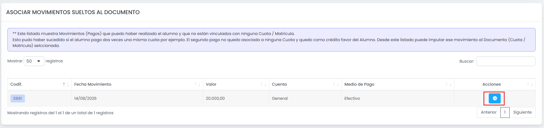 ¿Cómo utilizar un saldo a favor? — Seleccioná el saldo a favor