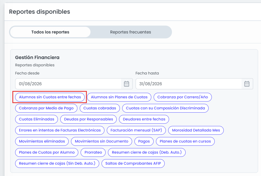 ¿Cómo consultar estudiantes sin cuotas? — Ingresá al reporte