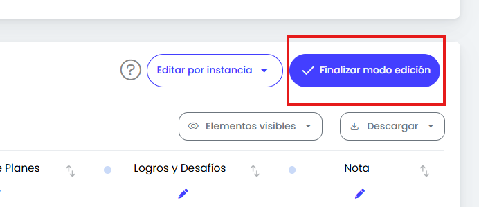 ¿Cómo cargo y edito calificaciones? — Finalizar la edición