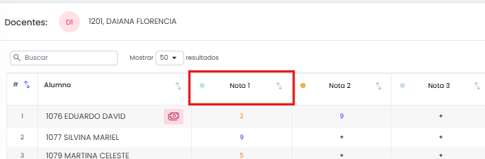 ¿Qué significan los estados de las calificaciones? — Estado Publicada (puntito verde)