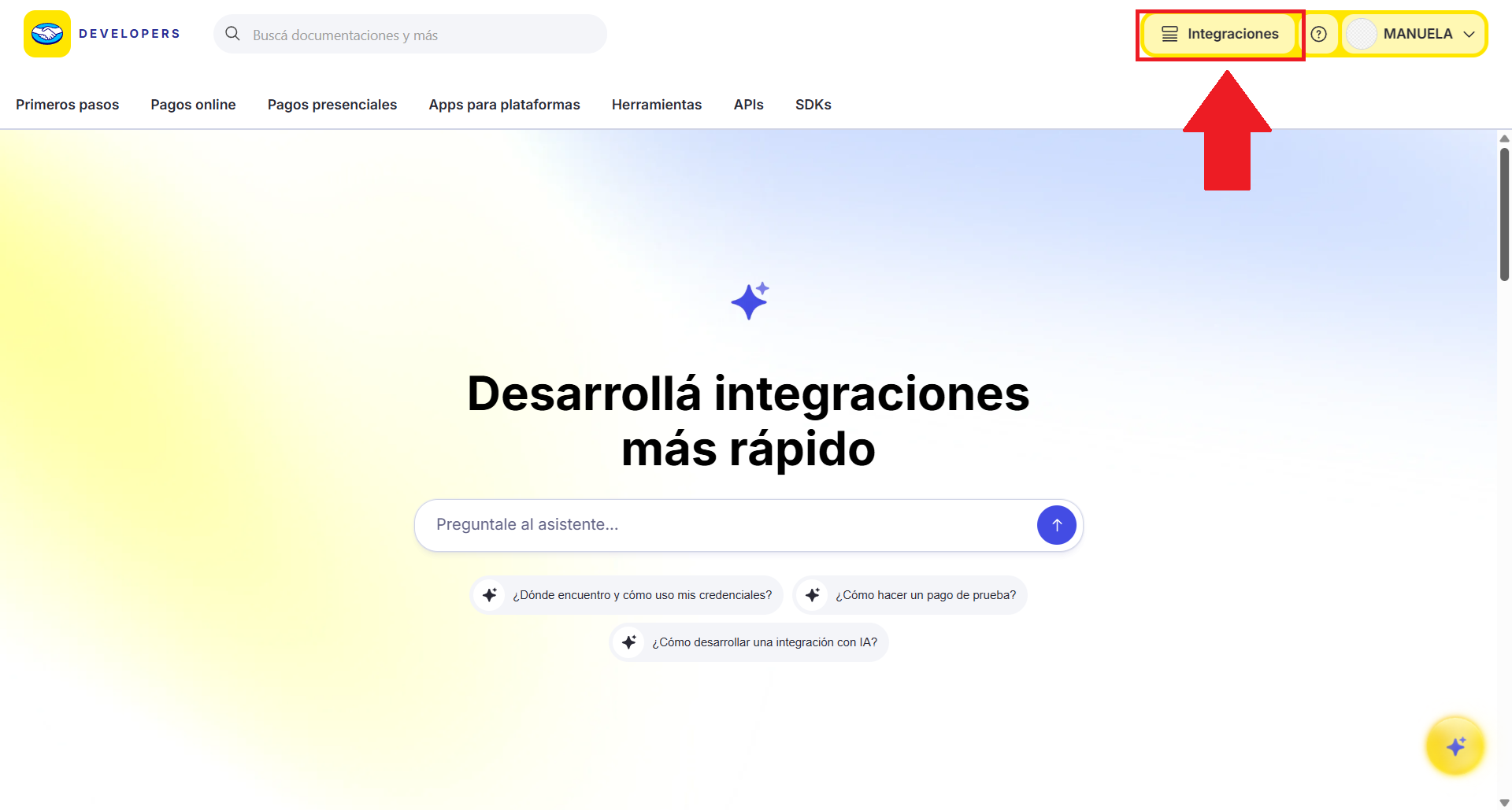 Ingresá a Integraciones