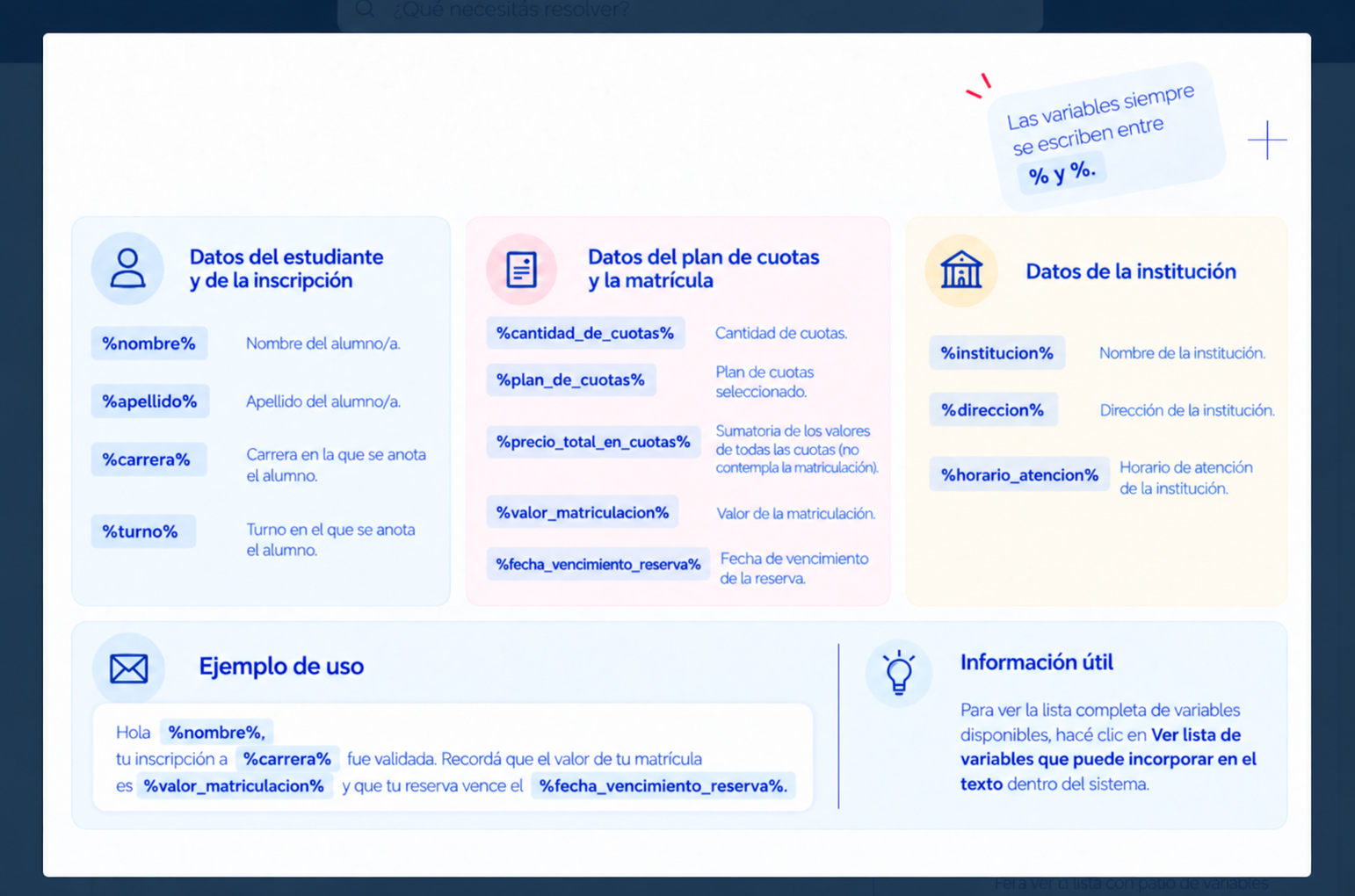 Cuáles son las variables y cómo usarlas